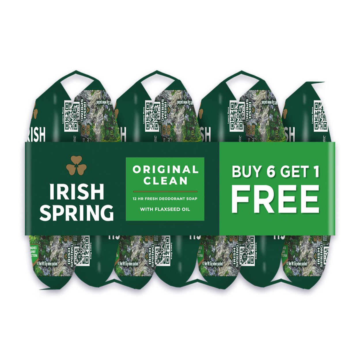 Irish Spring Soap Original Clean 6x55g + 1 Free