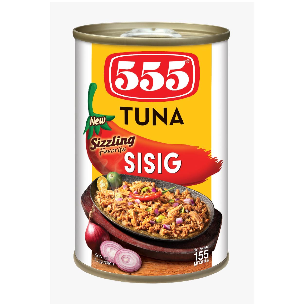 555 Tuna Sizzling Favorite Sisig Easy Open Can 155g