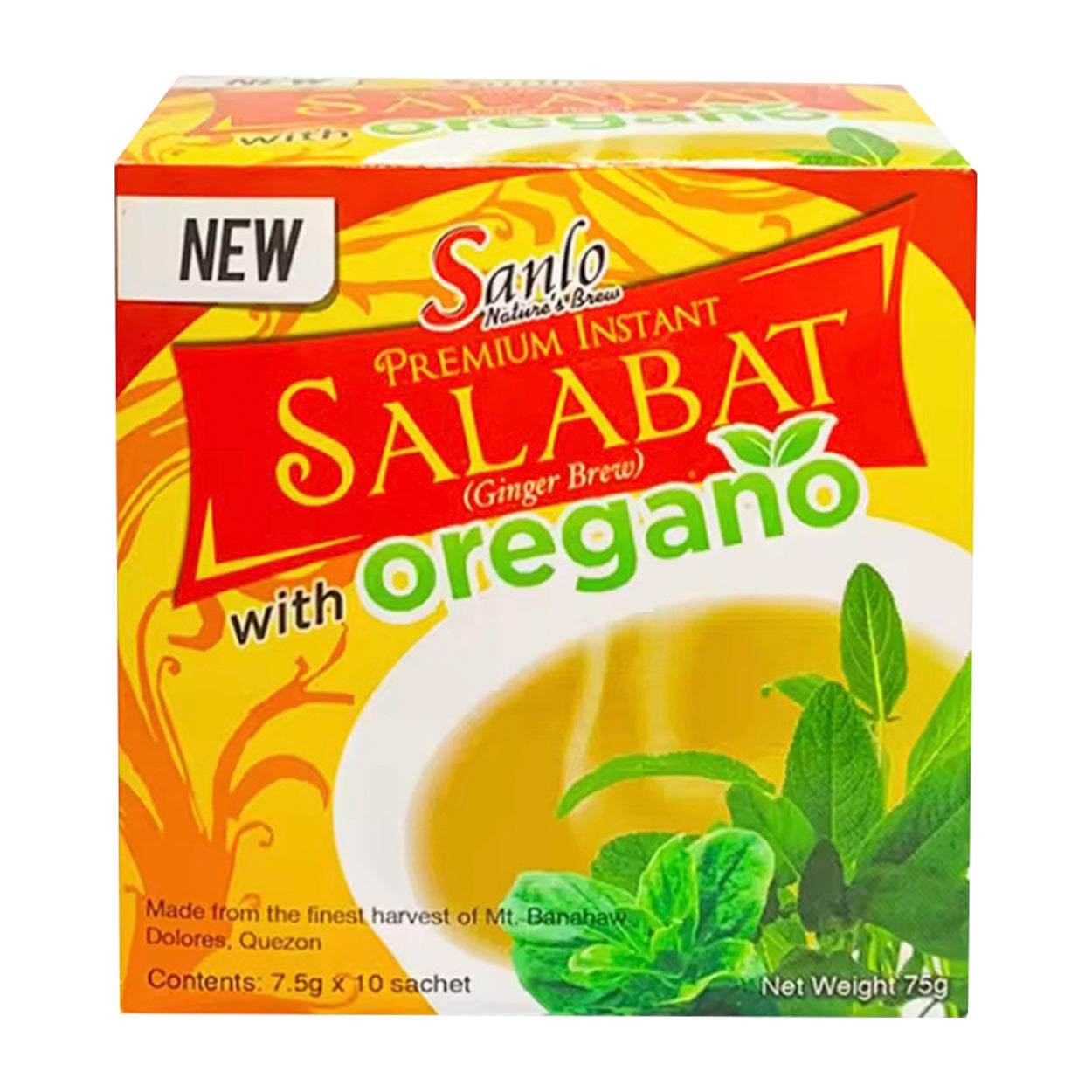 Sanlo Salabat Ginger Brew With Oregano 10x7.5g