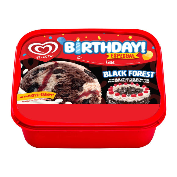 Selecta Birthday Espesyal Black Forest Ice Cream 1.3L