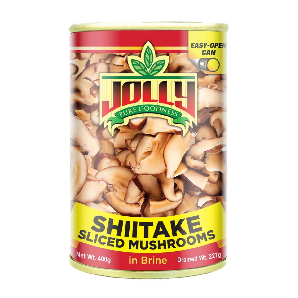 Jolly Sliced Shiitake Mushrooms in Brine Easy Open Can 400g