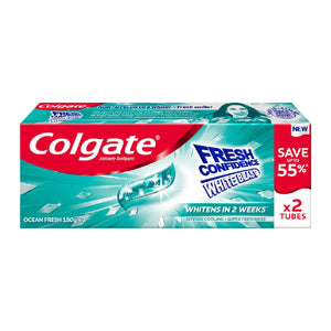 Colgate Toothpaste Fresh Confidence Ocean Fresh 2x150g SAVE