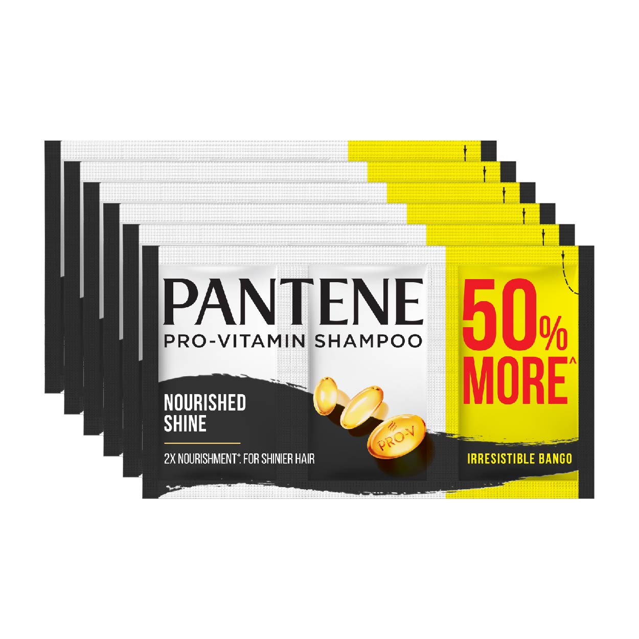 Pantene Shampoo Nourished Shine 6x15ml
