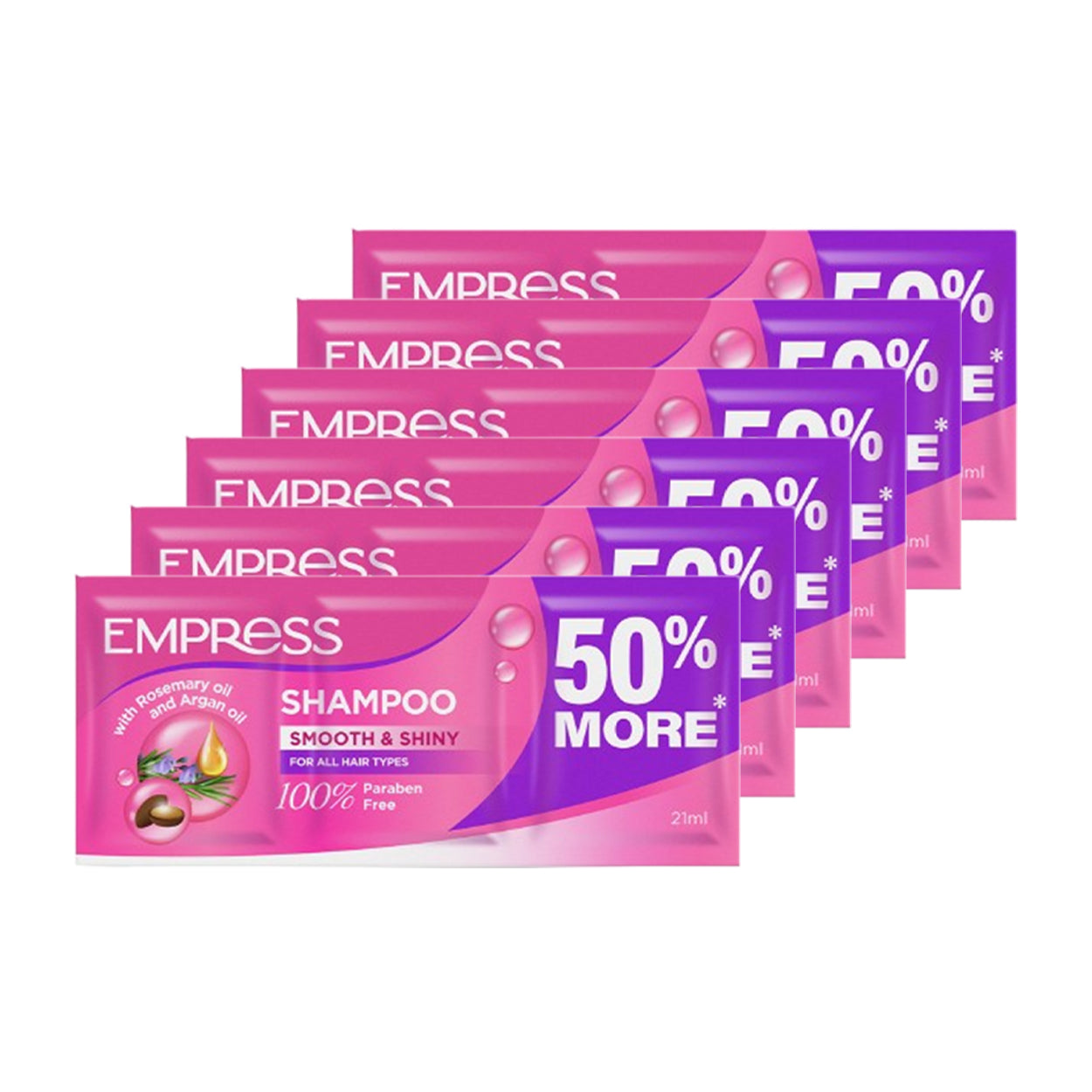 Empress Shampoo Smooth & Shiny 6x21ml