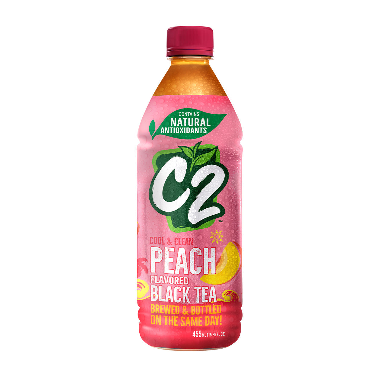 C2 Peach Flavored Black Tea 455ml
