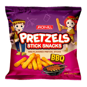 Jack 'n Jill Pretzels Stick Snacks Barbeque 28g