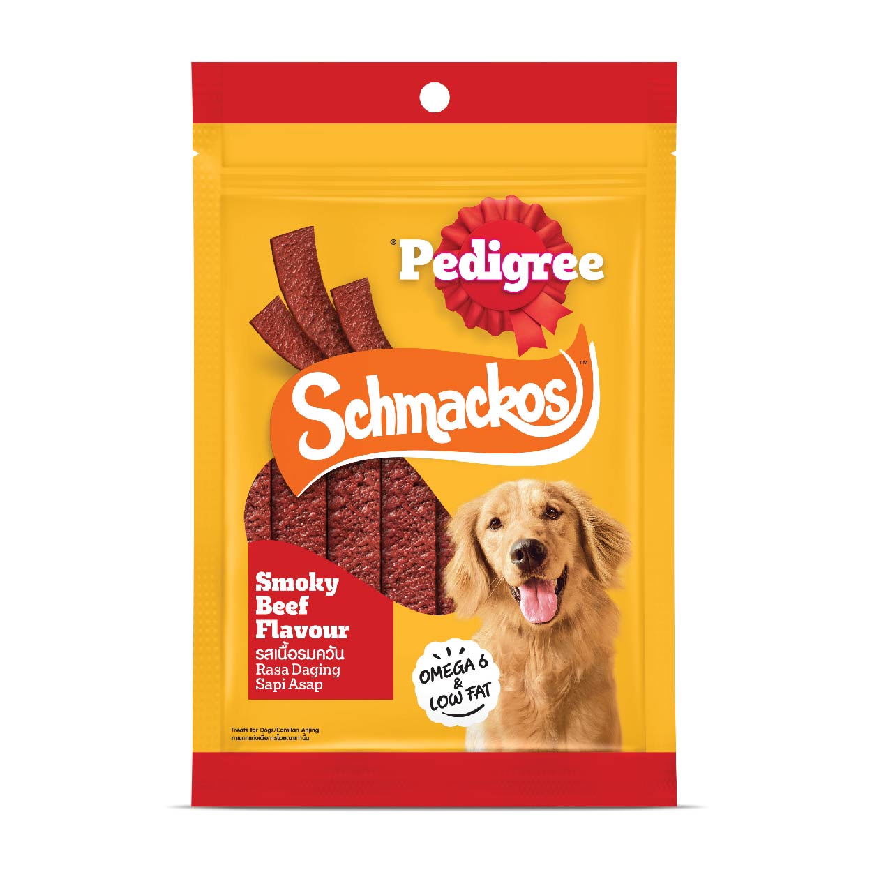 Pedigree Schmackos Smoky Beef Flavour Dog Snacks 70g