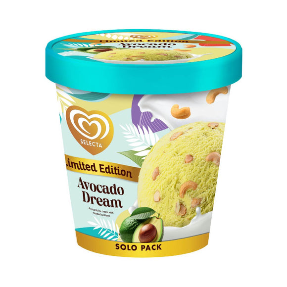 Selecta Limited Edition Avocado Dream Ice Cream Pint 450ml