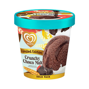 Selecta Limited Edition Crunchy Choco Malt Ice Cream Pint 450ml