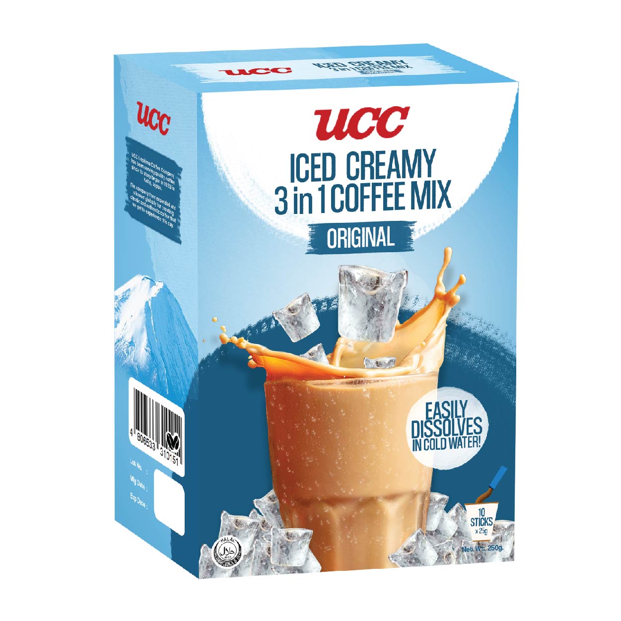 UCC Iced Creamy 3 in 1 Coffee Mix Original 10x25g
