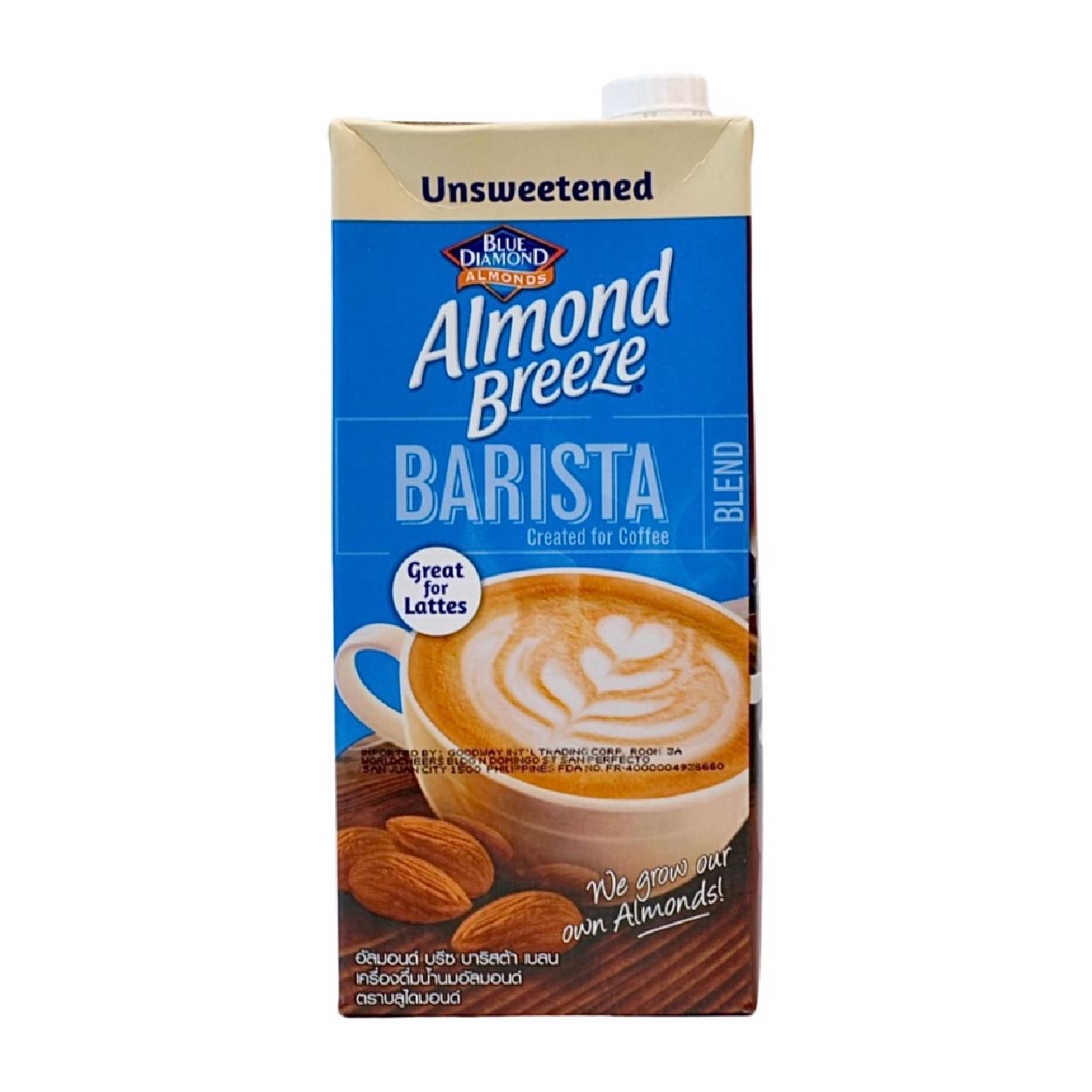 Blue Diamond Almond Breeze Milk Barista Blend Unsweetened 946ml