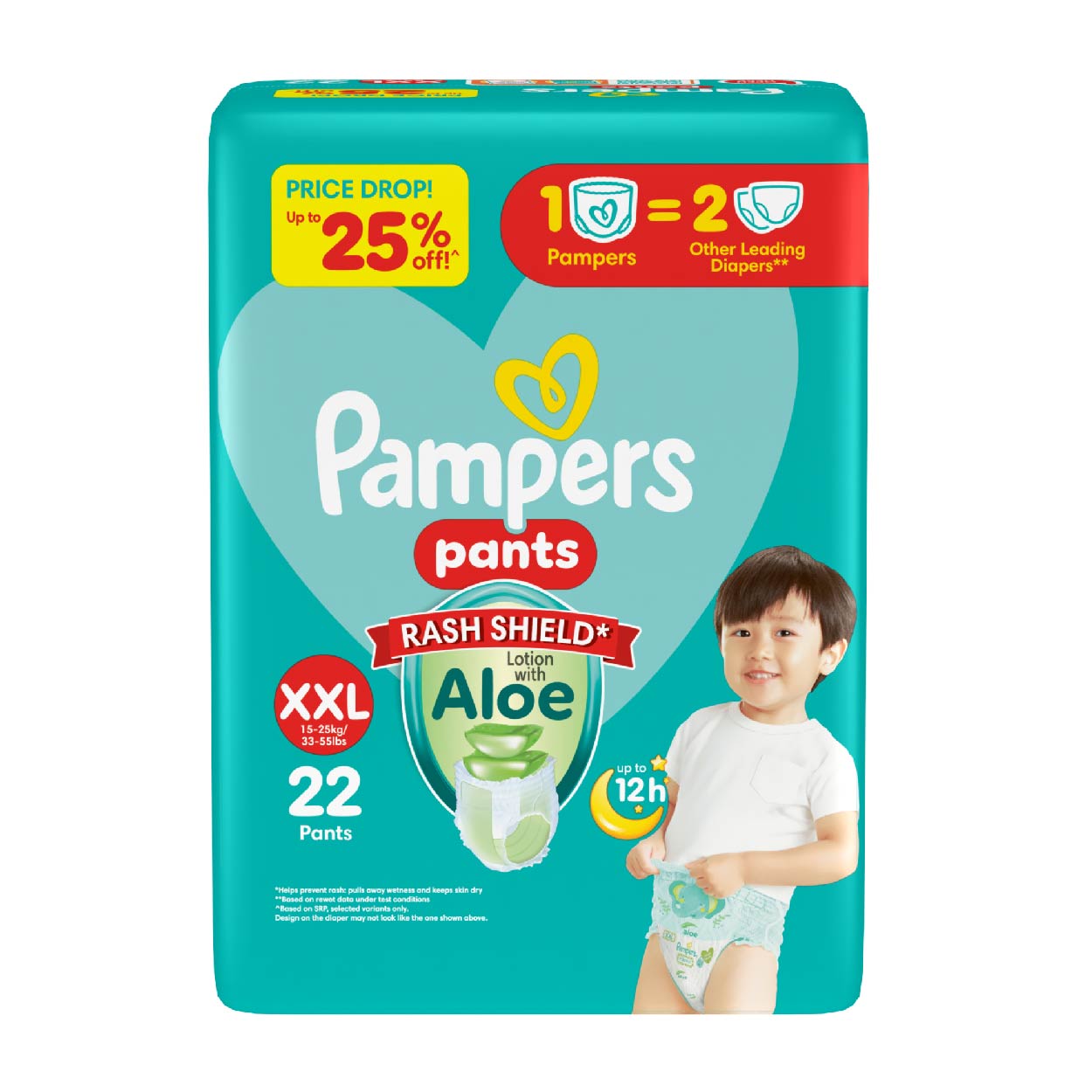 Pampers Pants Rash Shield Diaper XXL 22s