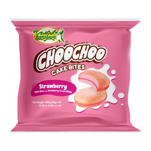 Lemon Square ChooChoo Cake Bites Strawberry 10x38g