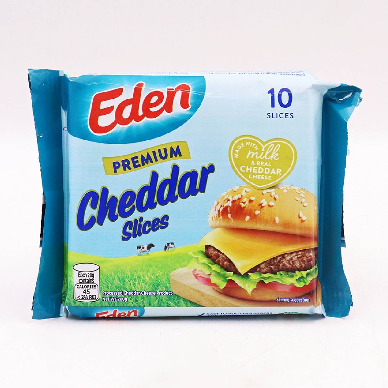 Eden Premium Cheddar Slices 10s 200g