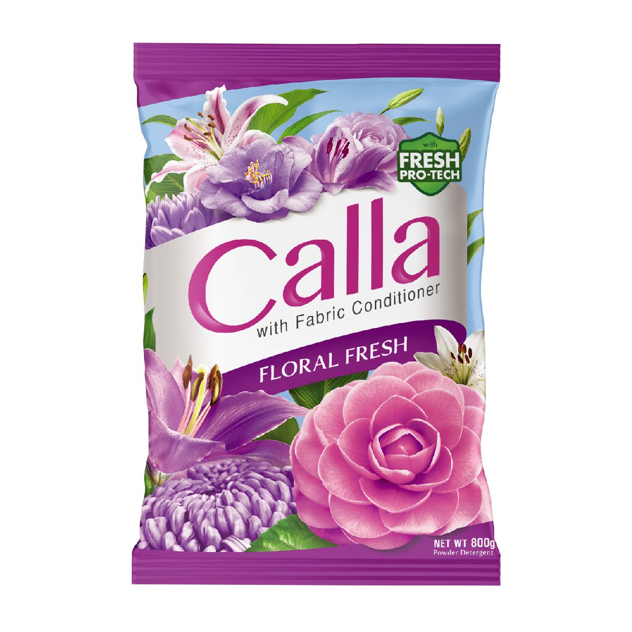 Calla Detergent Powder with Fabric Conditioner Floral Fresh 800g