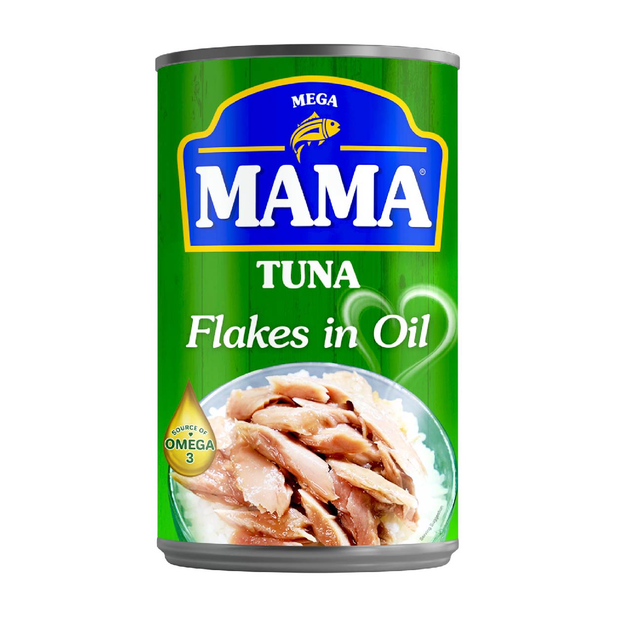 Mega Mama Tuna Flakes in Oil Easy Open Can 155g