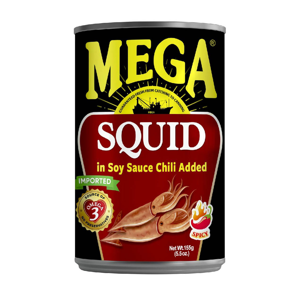 Mega Squid in Soy Sauce Chili 155g