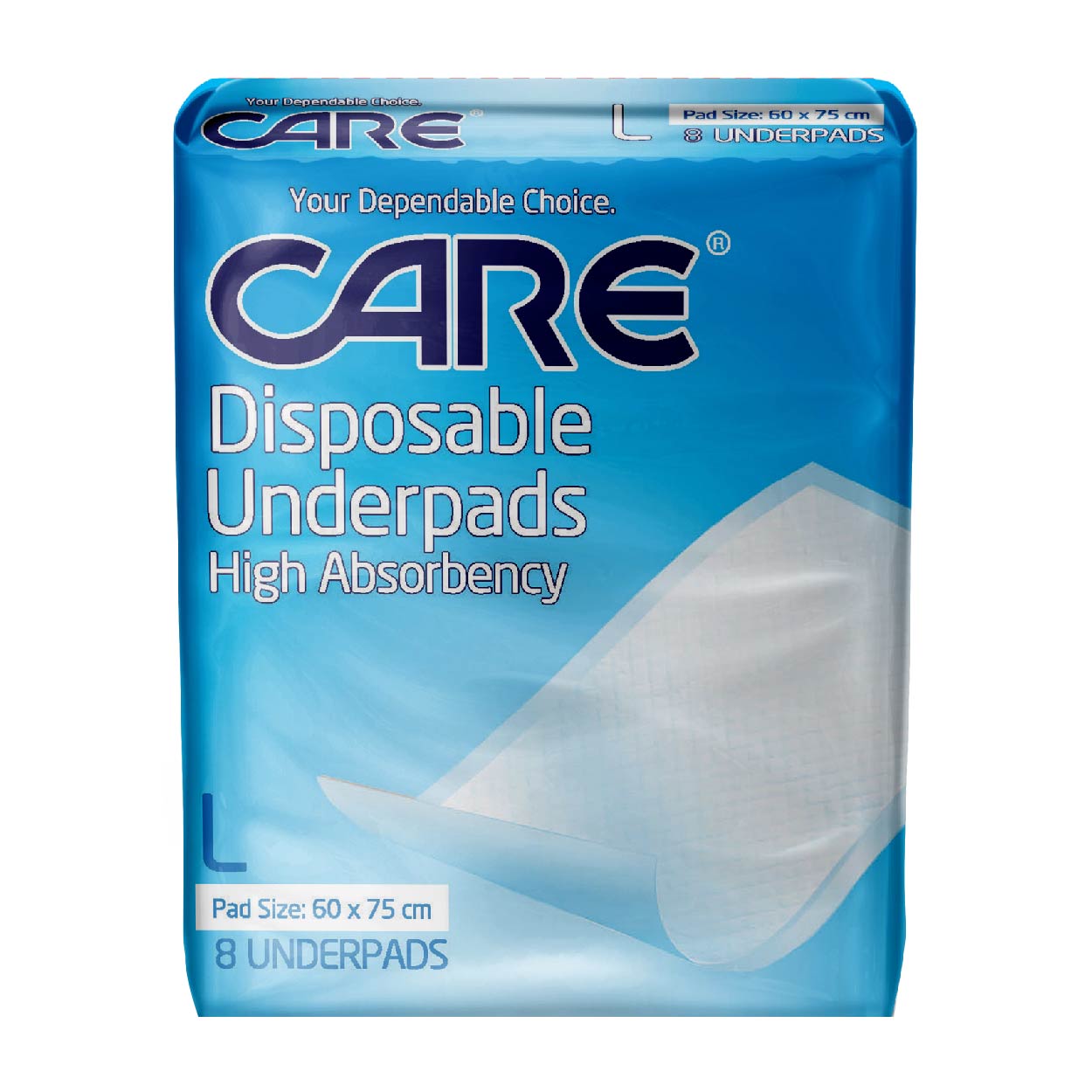 Care Disposable Underpads L 60x75cm 8s