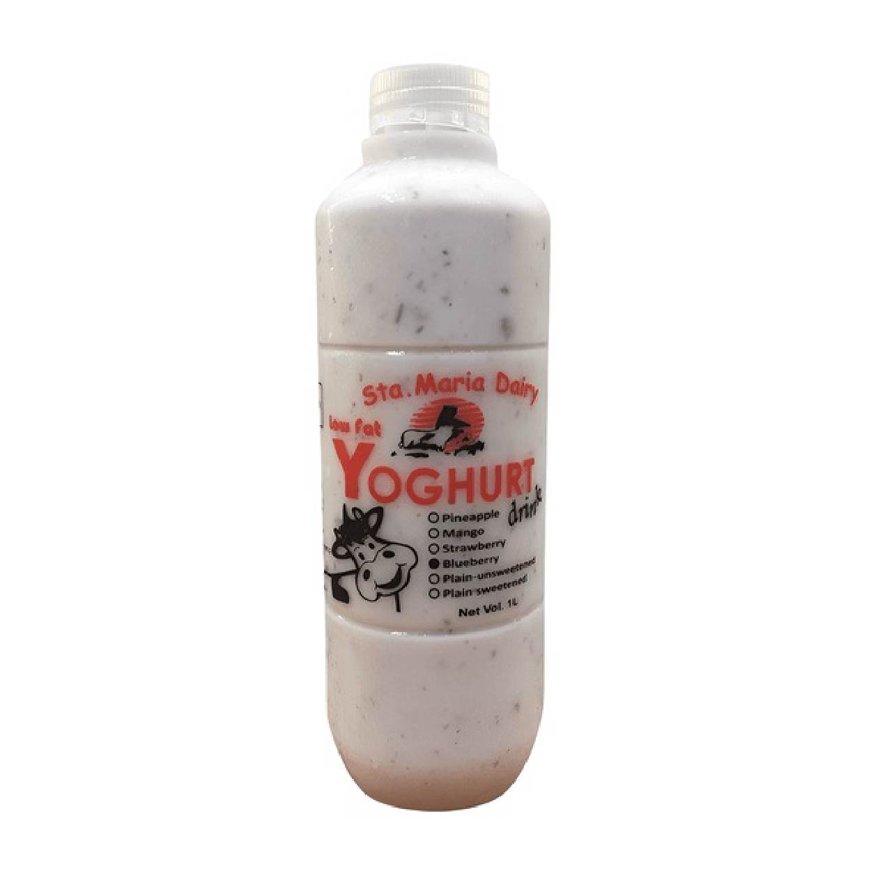 Sta.Maria Dairy Low Fat Yoghurt Drink Blueberry 1L