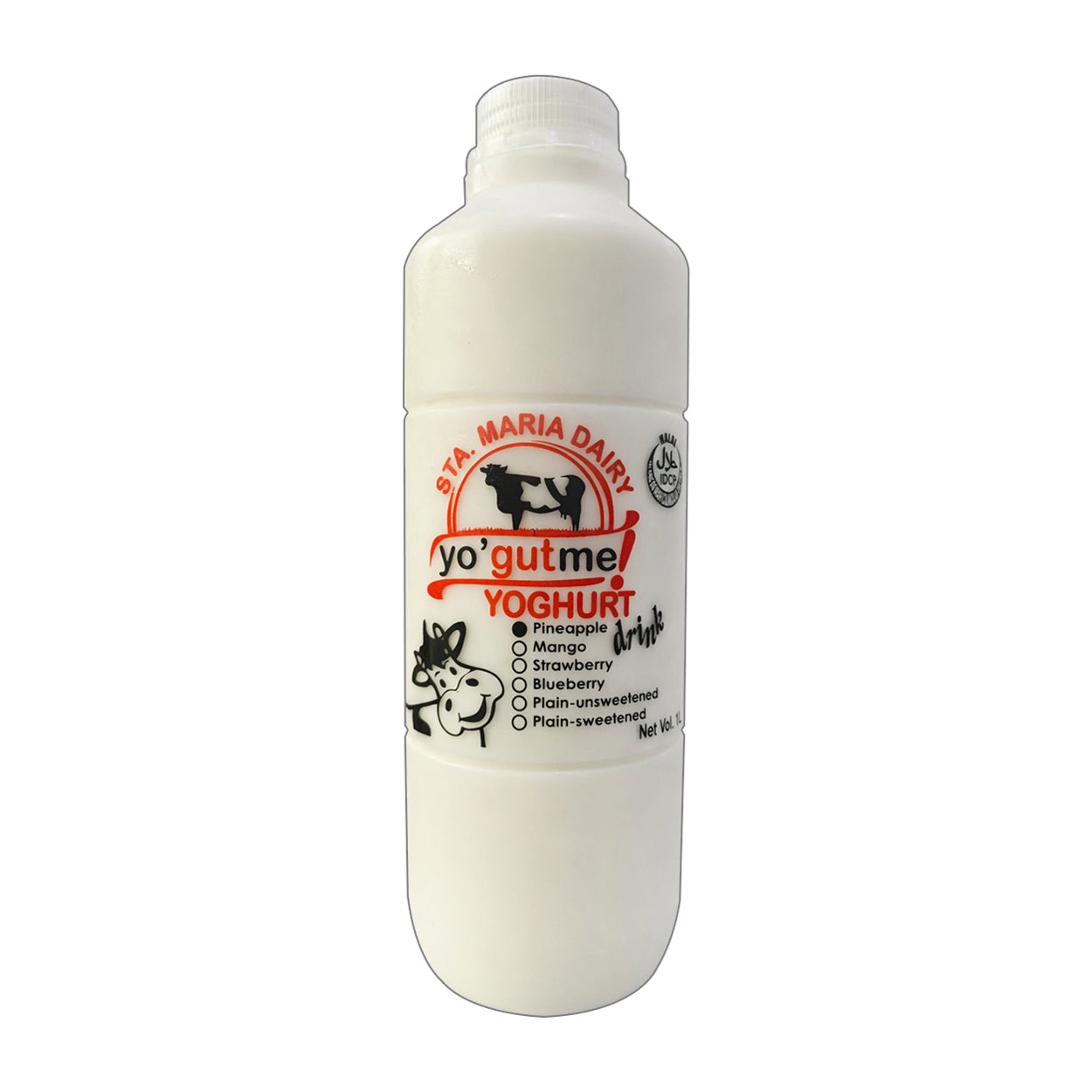Sta.Maria Dairy Yo' Gut Me Yoghurt Drink Pineapple 1L
