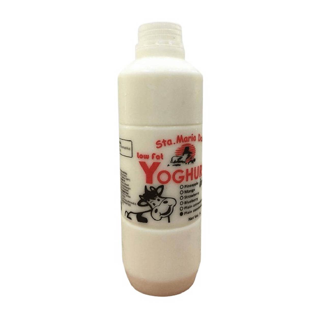 Sta.Maria Dairy Low Fat Yoghurt Drink Plain Sweetened 1L