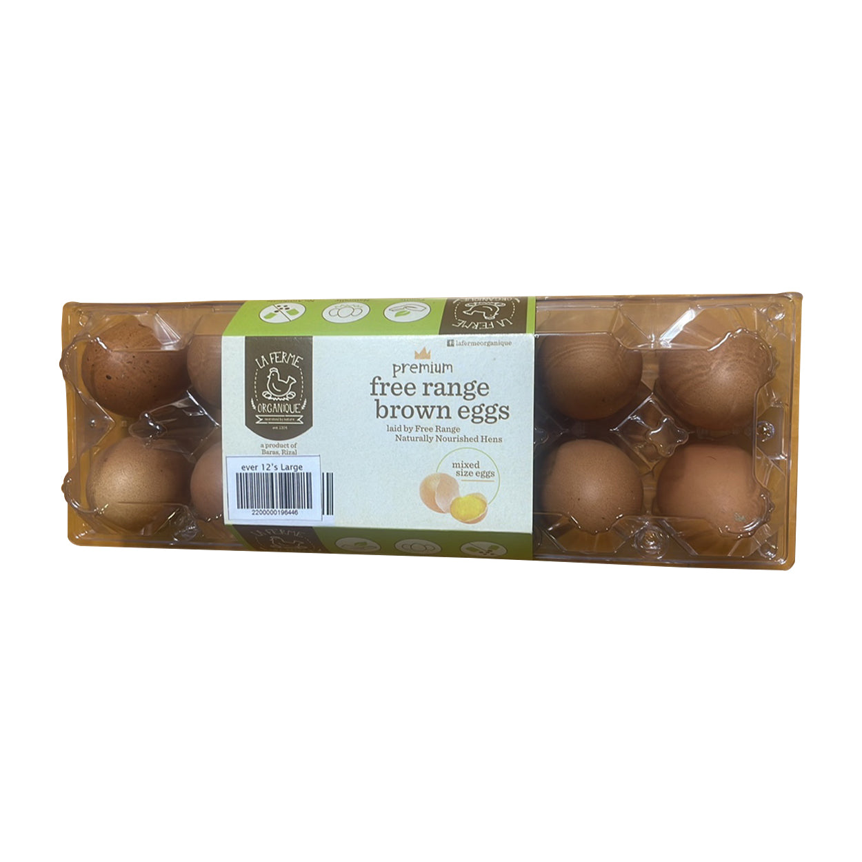 La Ferme Free Range Brown Egg Large 12s