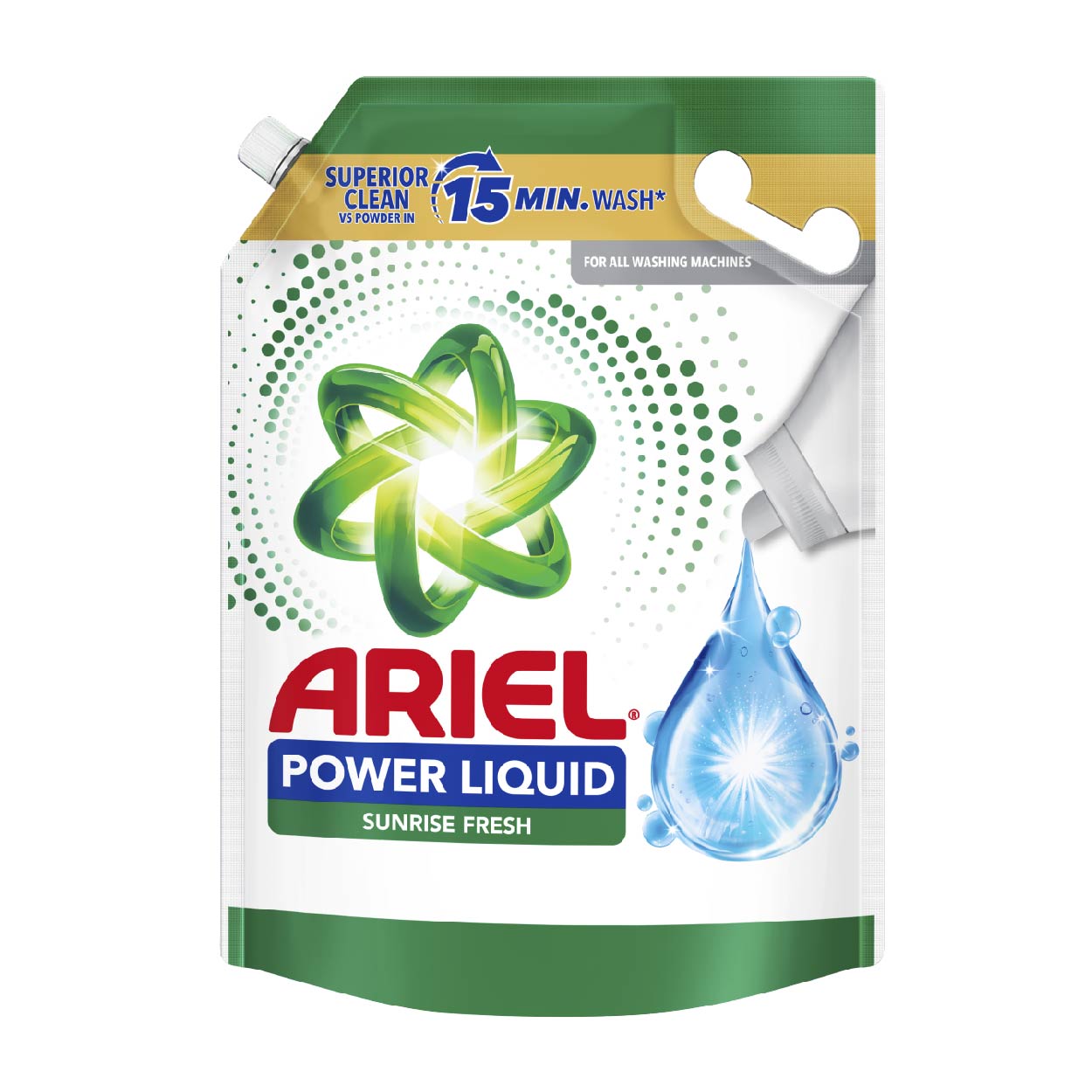 Ariel Power Liquid Detergent Sunrise Fresh Refill 3.85kg
