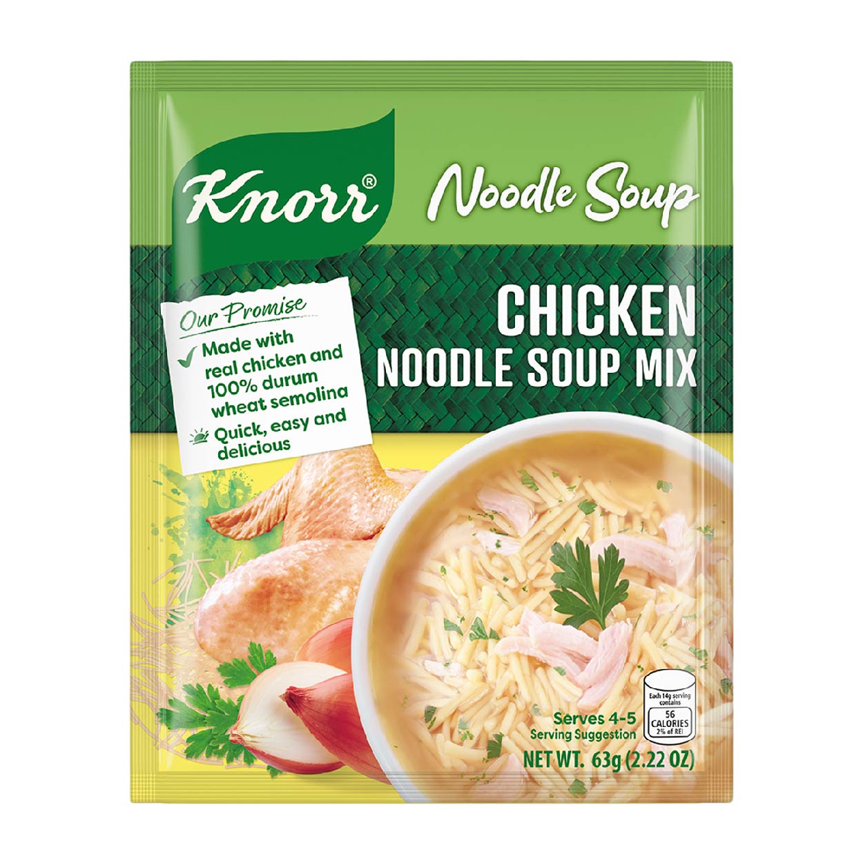 Knorr Chicken Noodle Soup Mix Pouch 63g