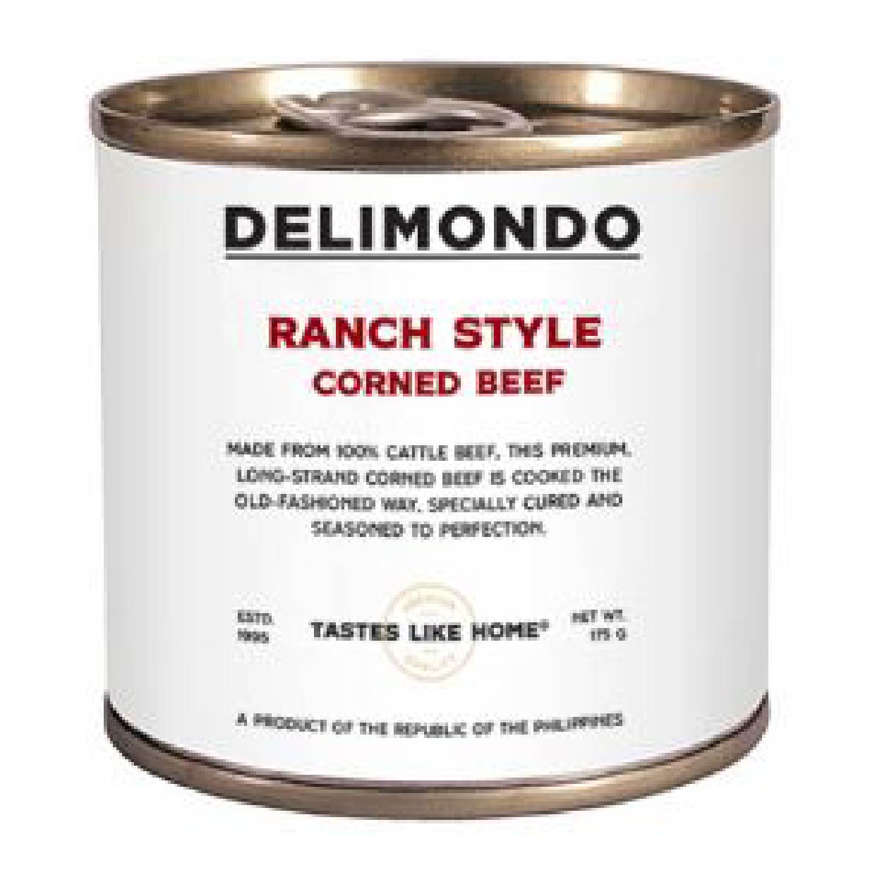 Delimondo Ranch Style Corned Beef Easy Open Can 175g