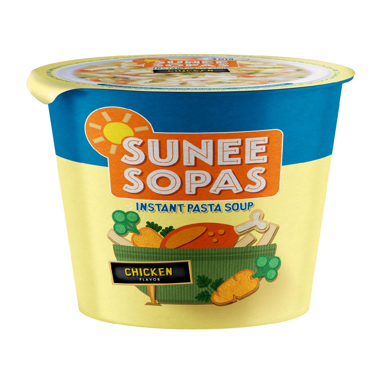Sunee Sopas Instant Pasta Soup Chcken Flavor 63g