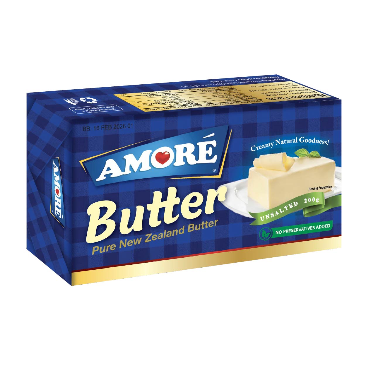 Amore Unsalted Butter 200g