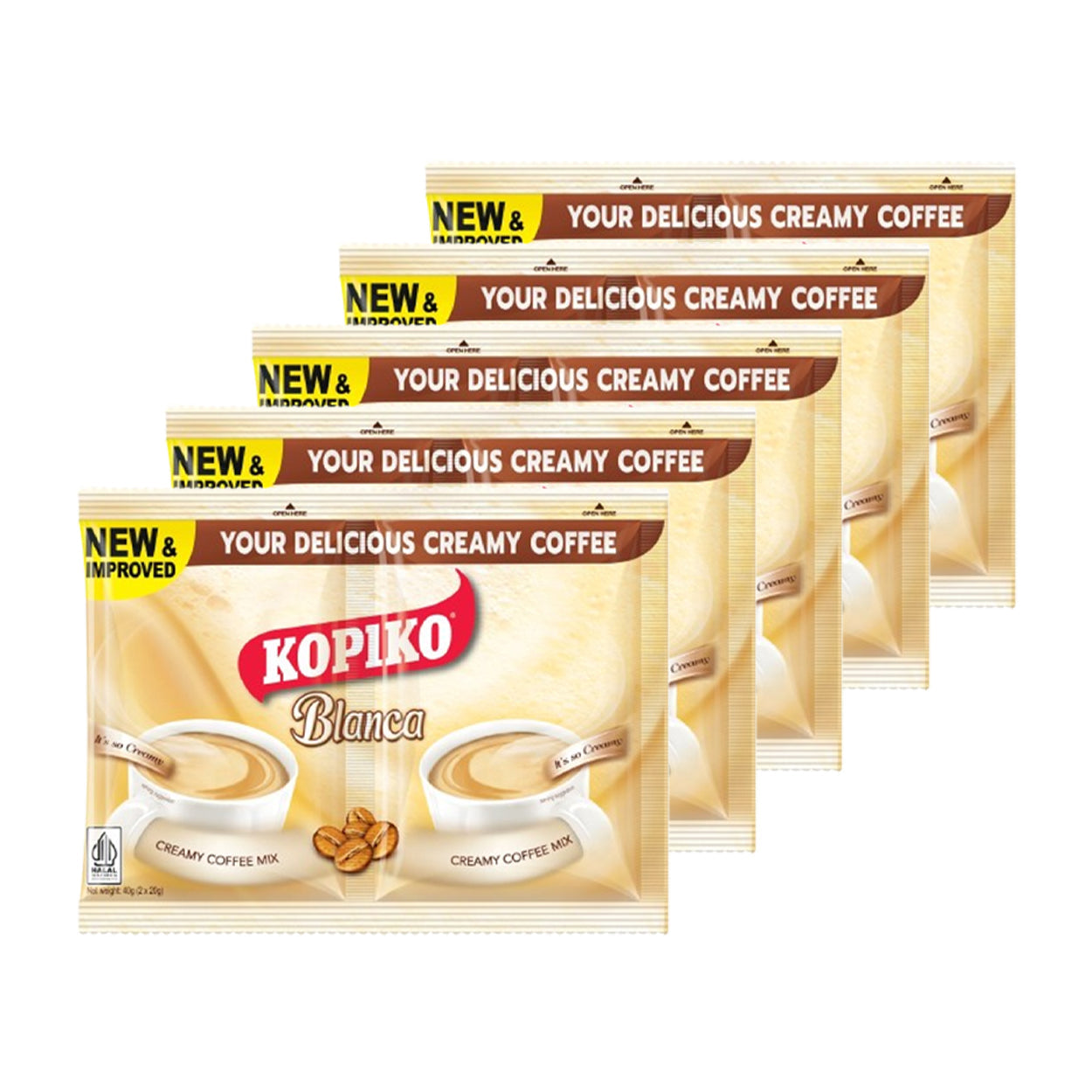 Kopiko Blanca Creamy Coffee Mix Twin Pack 5x40g