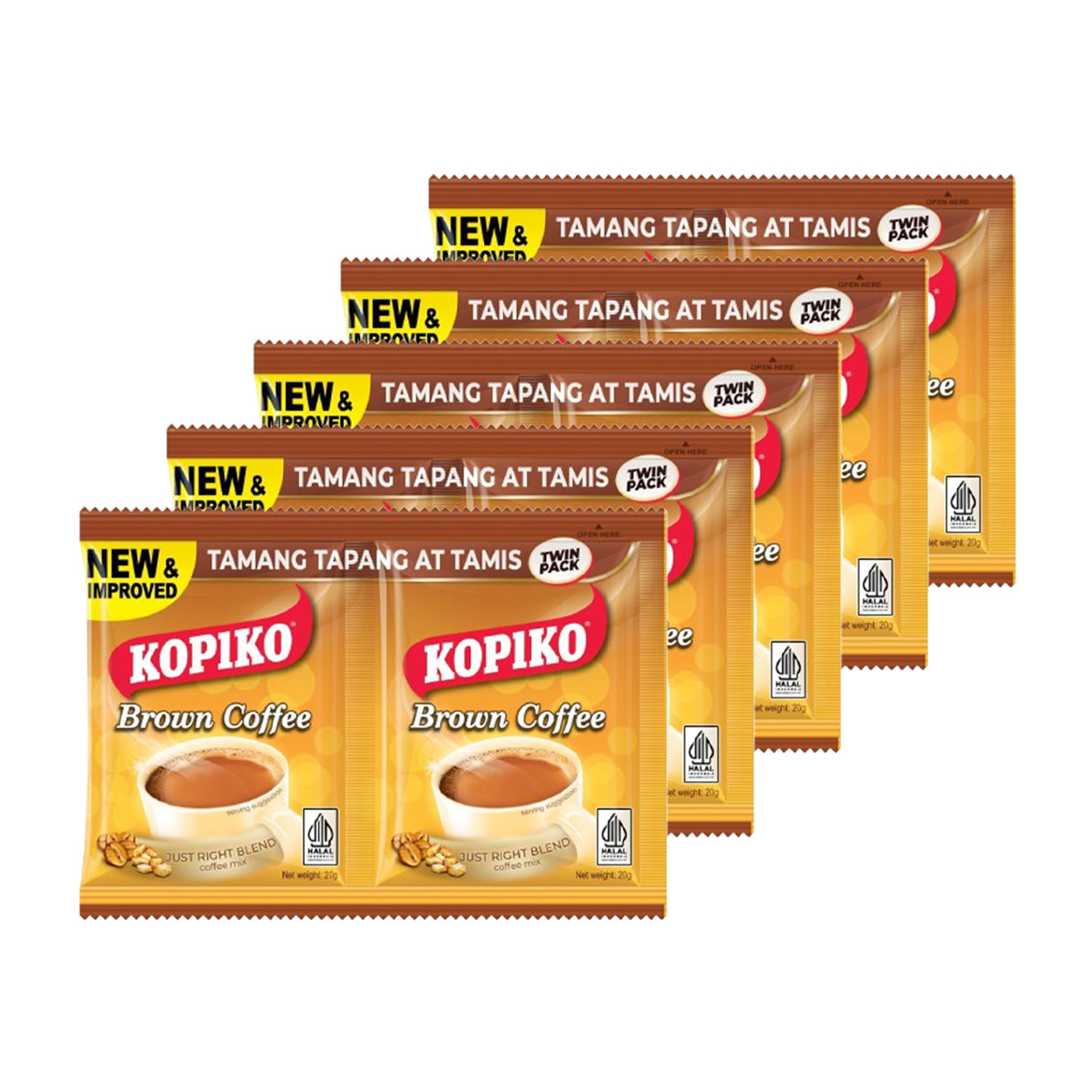 Kopiko Brown Coffee Mix Twin Pack 5x40g