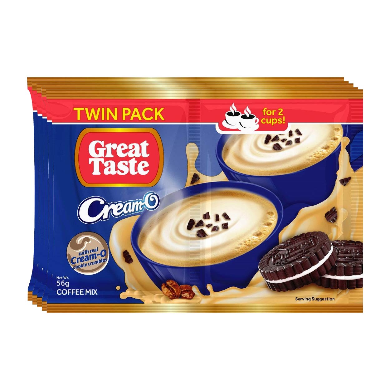 Great Taste Cream-O Coffee Mix Twin Pack 5x56g