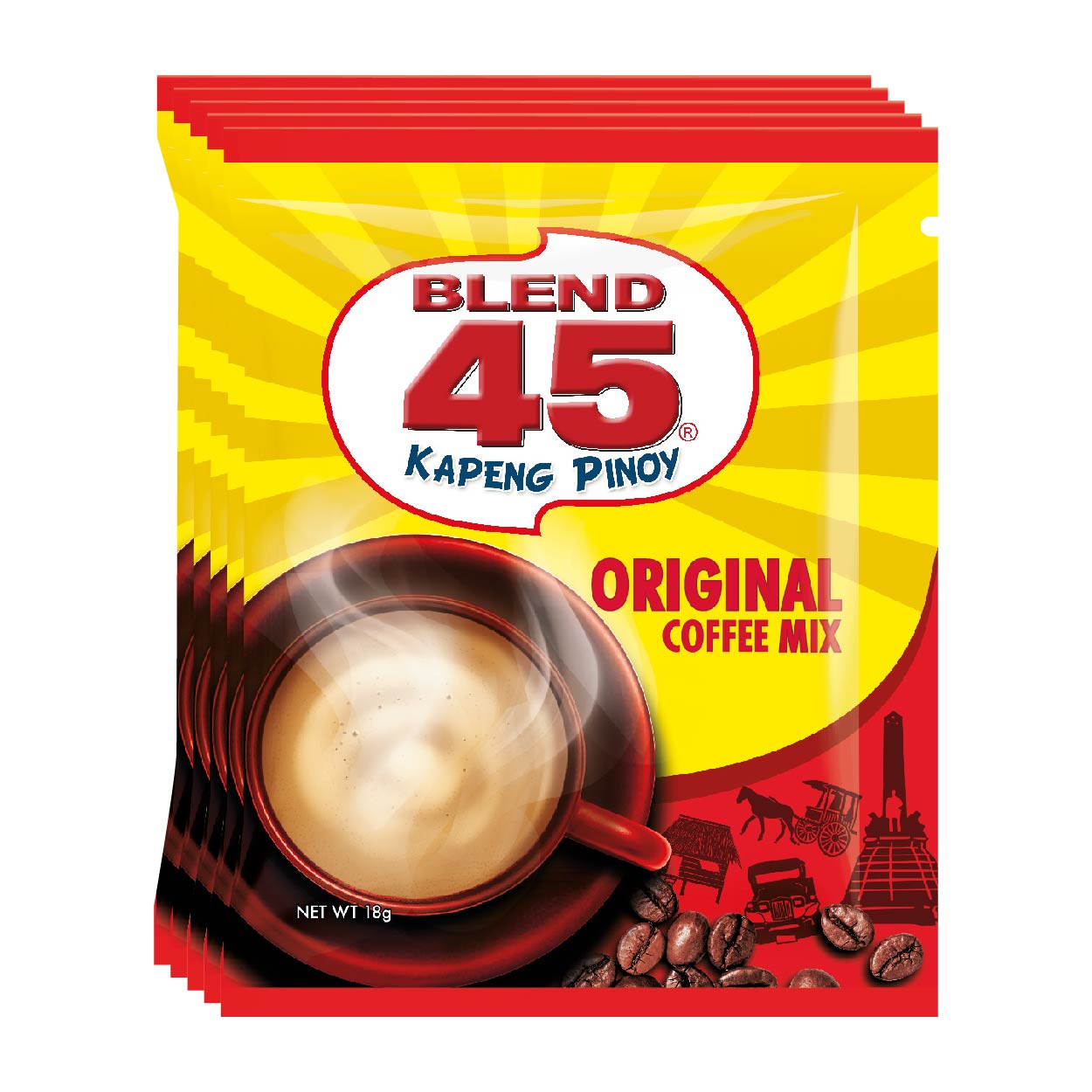 Blend 45 Kapeng Pinoy Original Coffee Mix 5x18g