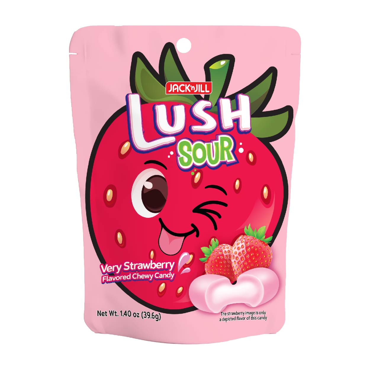 J&J Lush Sour VerySberryChewyCandy 39.6g