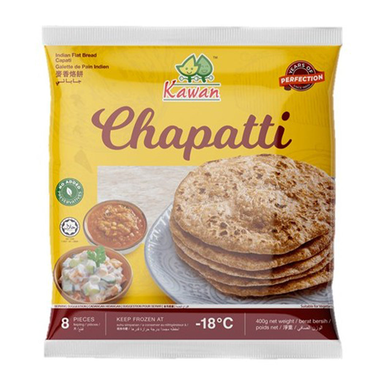 Kawan Chapatti Indian Flat Bread 400g
