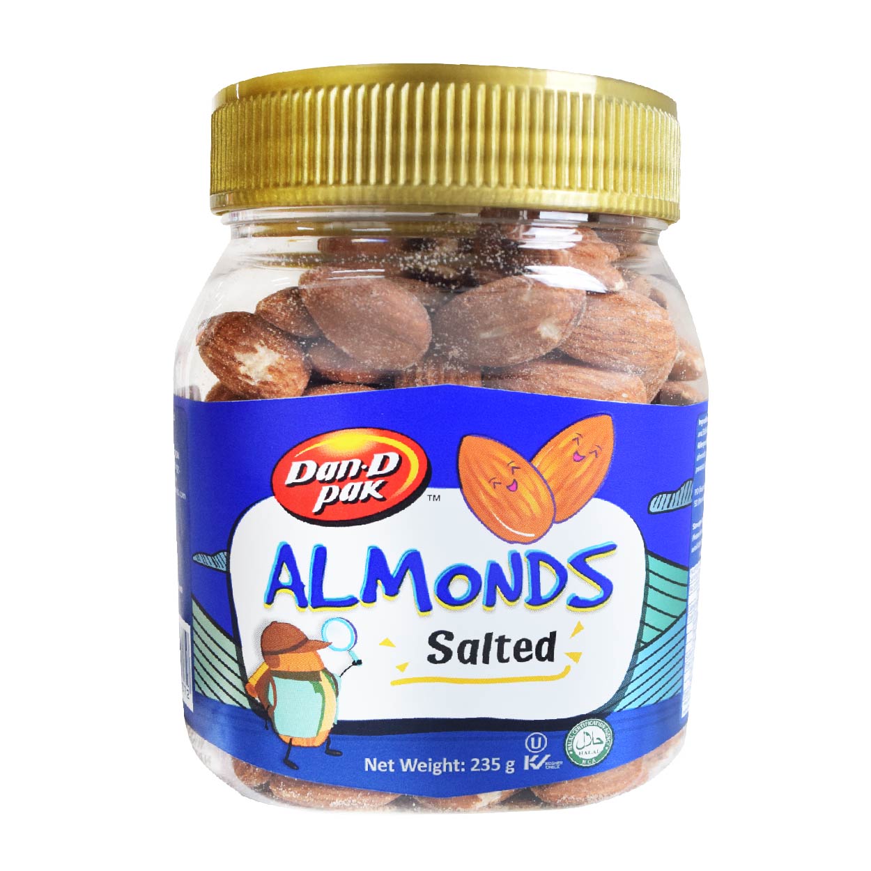 Dan-D Pak Almonds Salted 235g