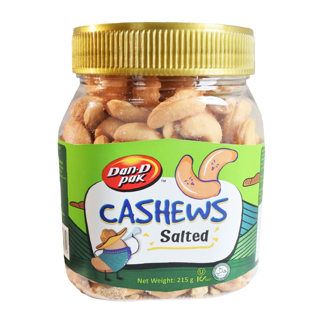 Dan-D Pak Cashews Salted 215g