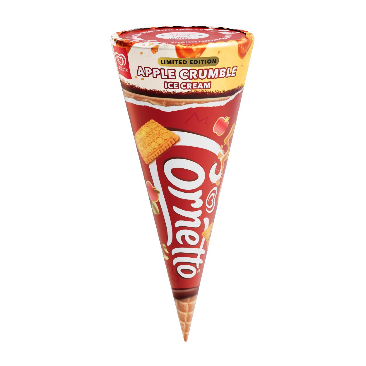 Selecta Cornetto Disc Apple Crumble Ice Cream 115ml