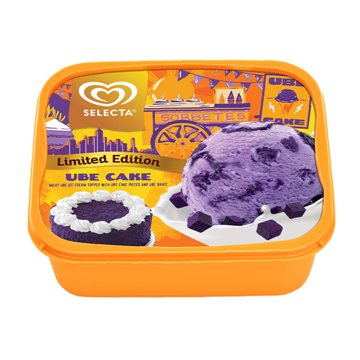 Selecta Ube Cake Ice Cream 1.3L