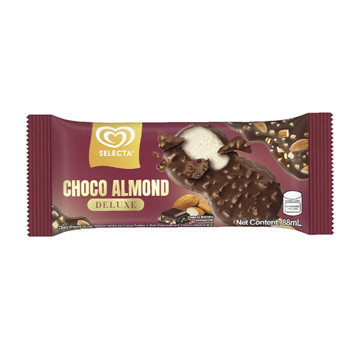Selecta Choco Almond Deluxe Ice Cream Stick 88ml