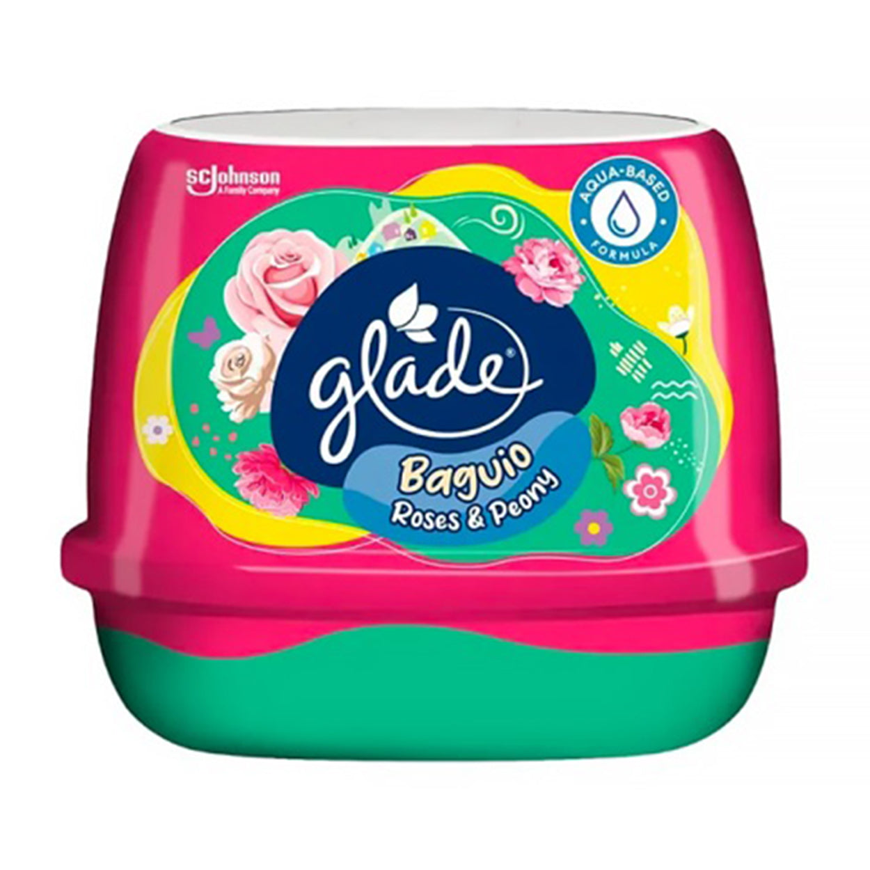 Glade Scented Gel Baguio Roses & Peony 180g