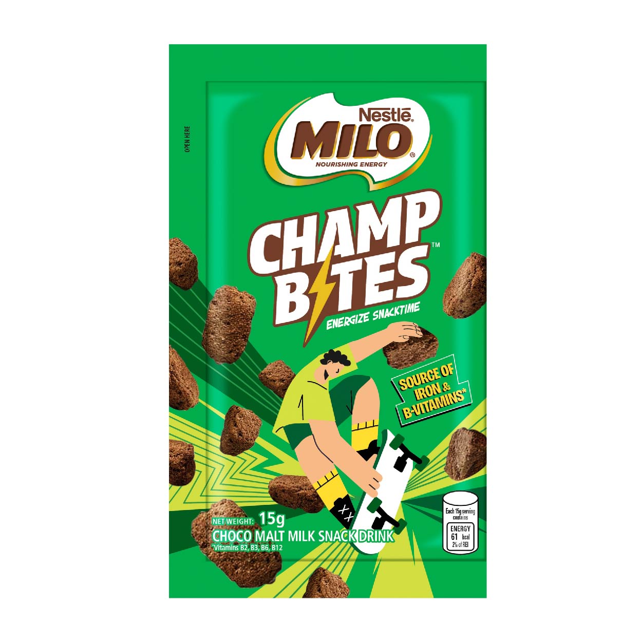 Nestle Milo Champ Bites Choco Malt 15g