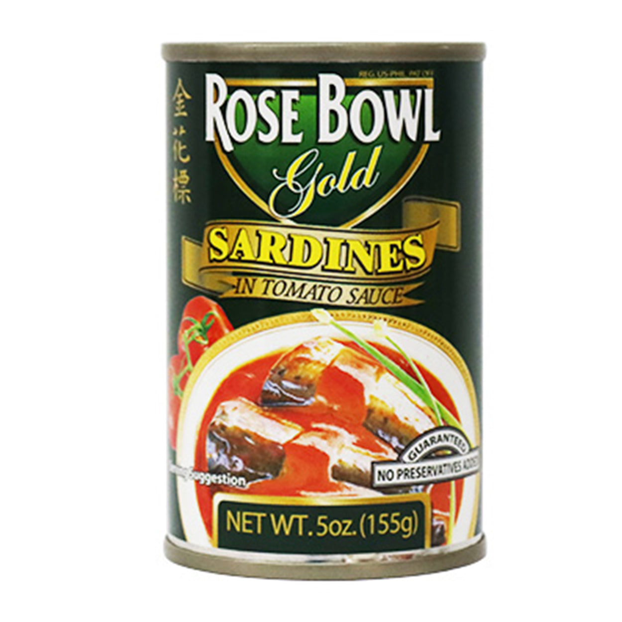 Rose Bowl Gold Sardines in Tomato Sauce 155g