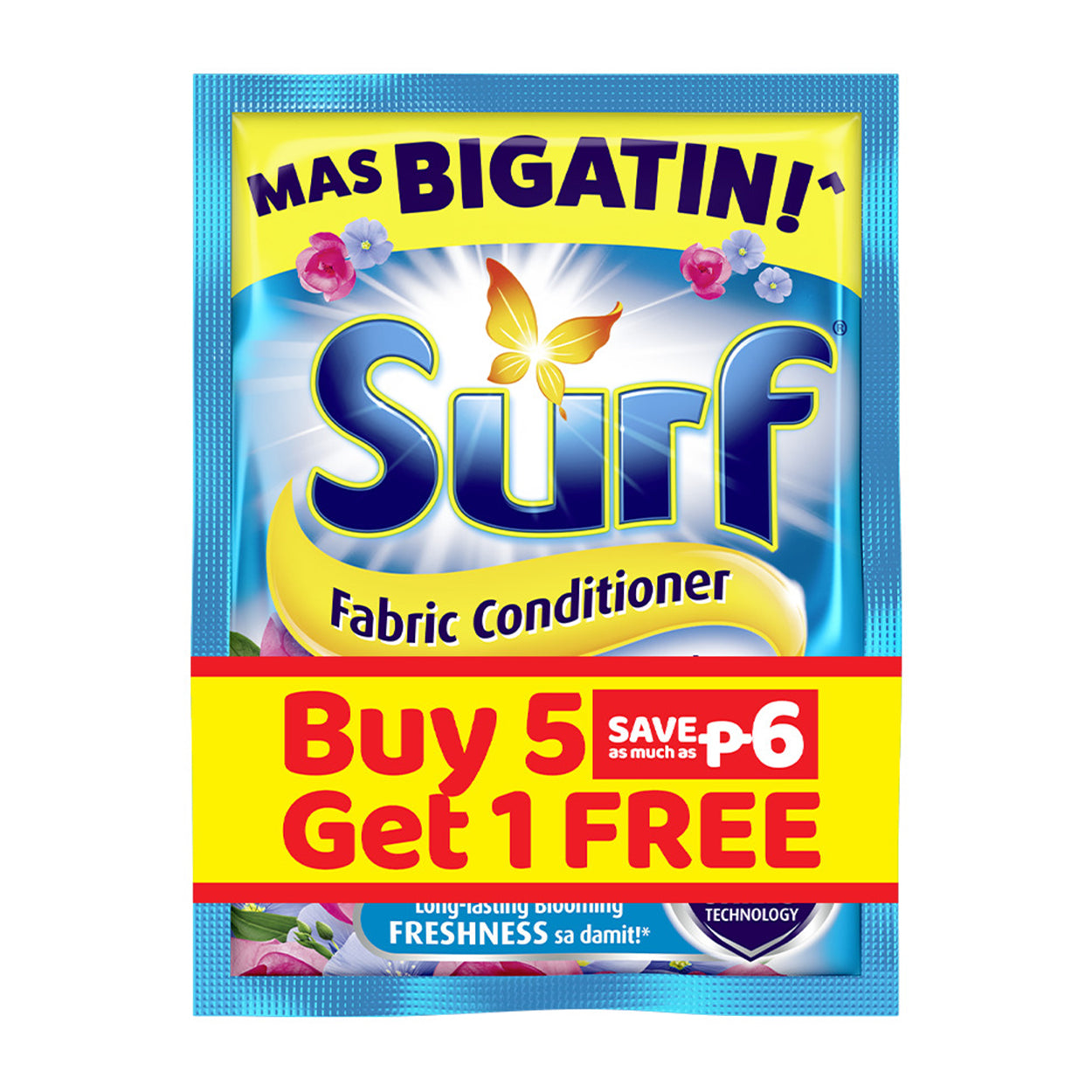 Surf Fabric Conditioner Fresh & Bloom 5x28ml+Free