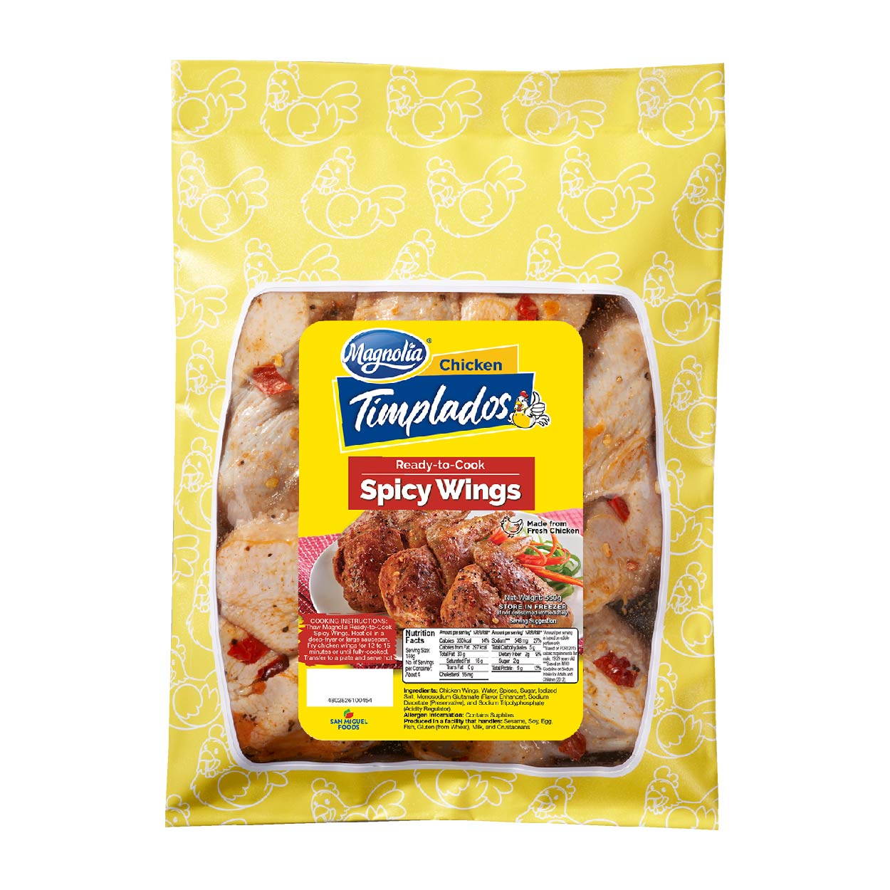 Magnolia Chicken Timplados Ready-to-Cook Spicy Wings 550g