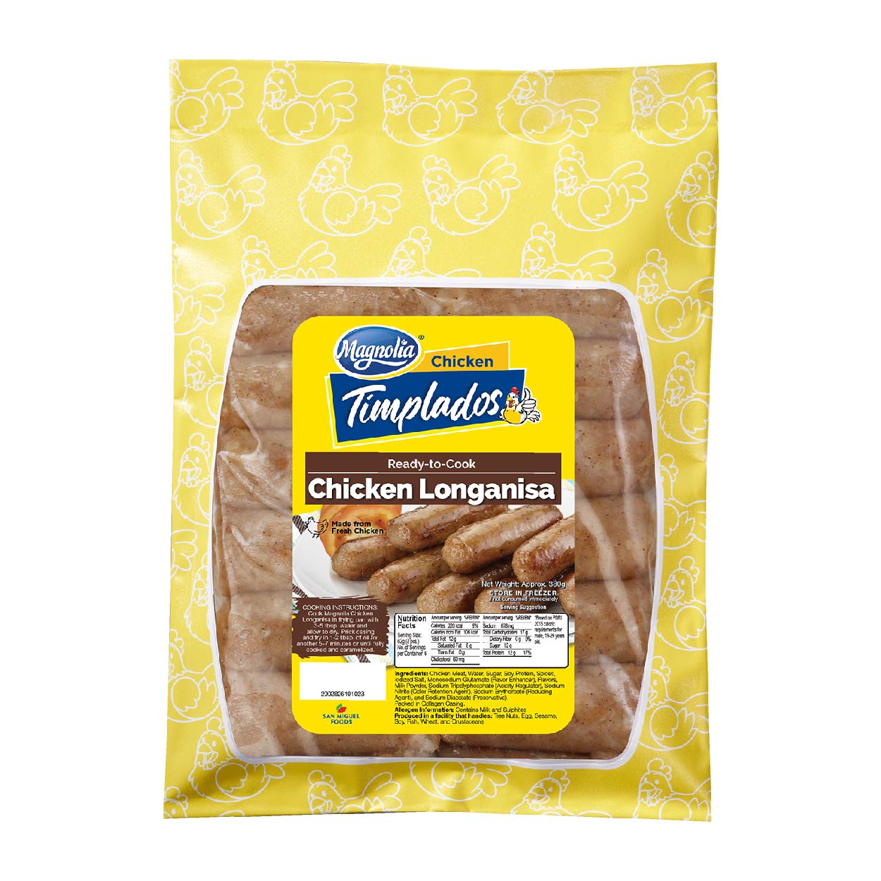 Magnolia Chicken Timplados Ready-to-Cook Chicken Longanisa 330g