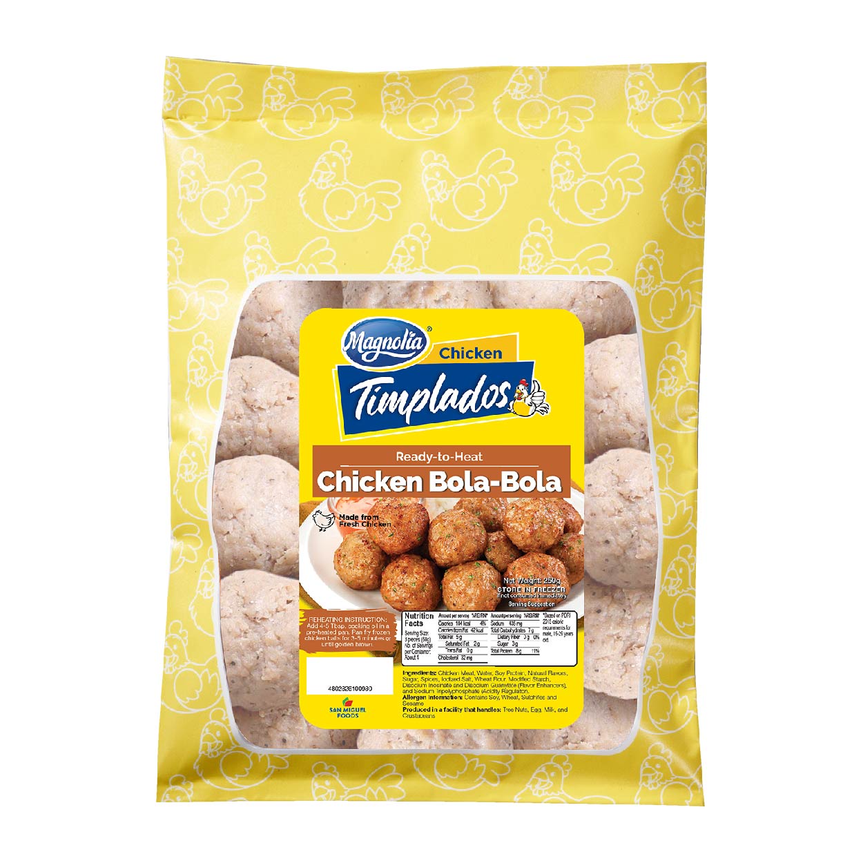 Magnolia Chicken Timplados Ready-to-Cook Chicken Bola Bola 250g