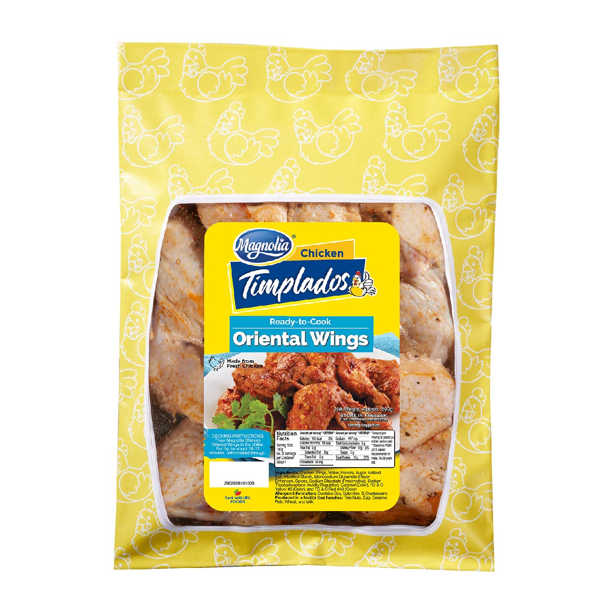 Magnolia Chicken Timplados Ready-to-Cook Oriental Wings 500g